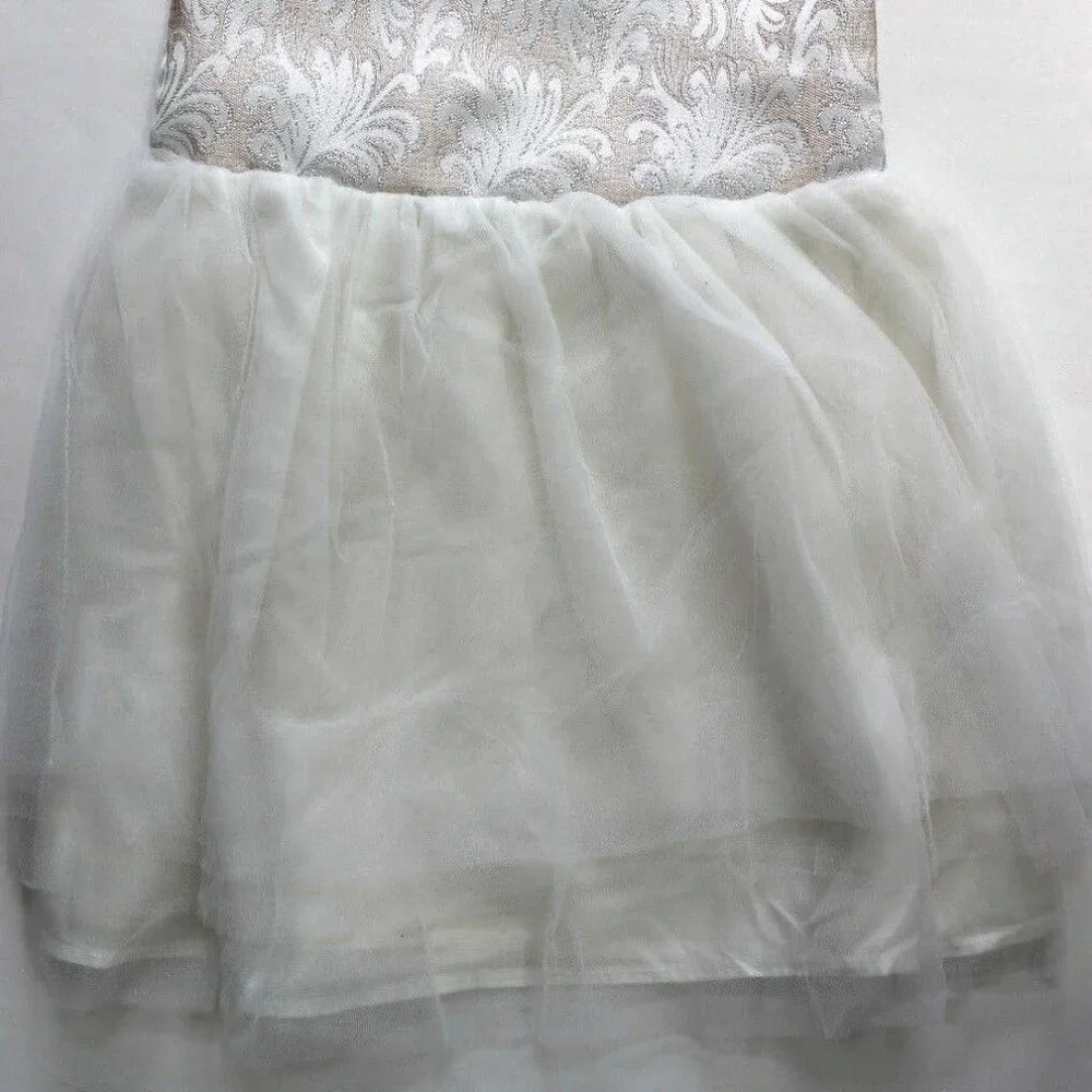 Cynthia Rowley 2Pc Tulle Dress Ruffle Collar Coat Size 24M